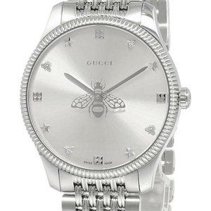 GUCCI G-TIMELESS UNISEX WATCH (BEE ON DIAL MOVES AS THE SECONDS HAND) YA1264153